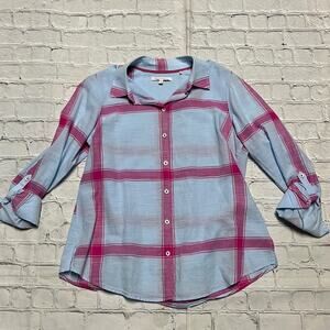 Fox rift Button Down Top Shirt M